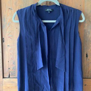 APC Sleeveless Silk Blouse